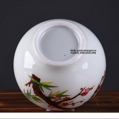 BÌNH HÚT TÀI LỘC CHIM HOA CAO CẤP